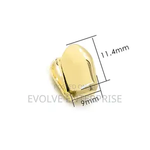 1PC Hip Hop Gold Color Metal Braces Grillz