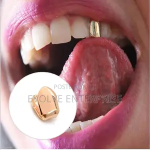 1PC Hip Hop Gold Color Metal Braces Grillz