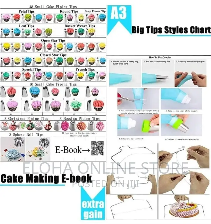 288 Cake Decorating Set Tools