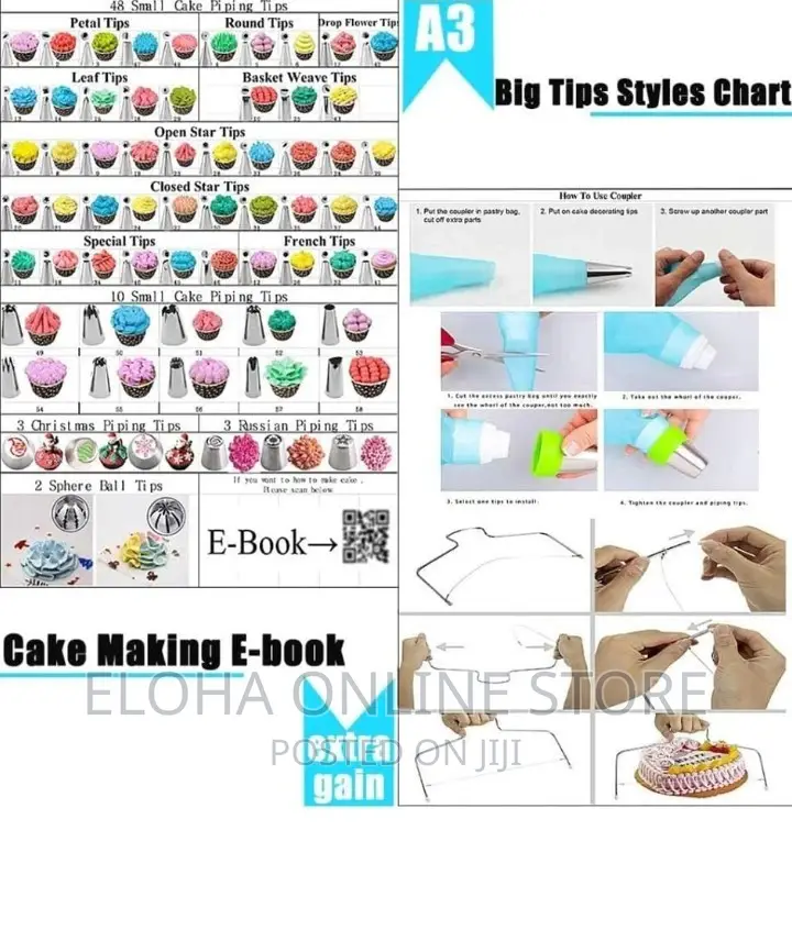 288 Cake Decorating Set Tools