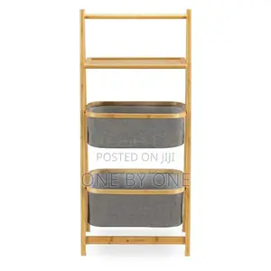 Bamboo Shelf Laundry Baskets