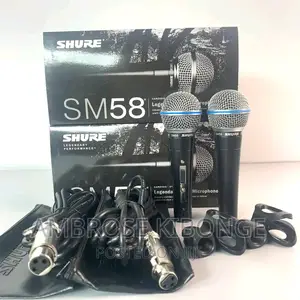 Hand-Held SHURE SM58 Professional Dynamic Microphone - Black