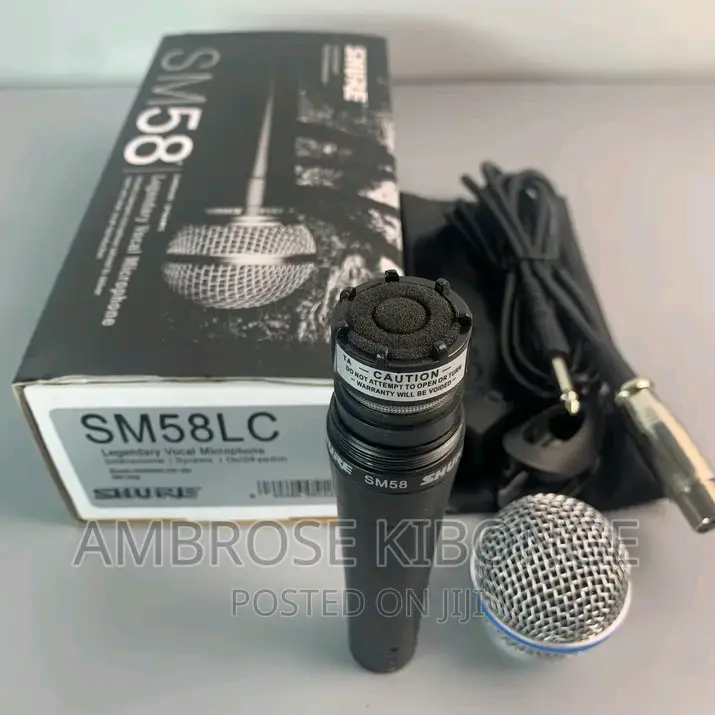 Hand-Held SHURE SM58 Professional Dynamic Microphone - Black