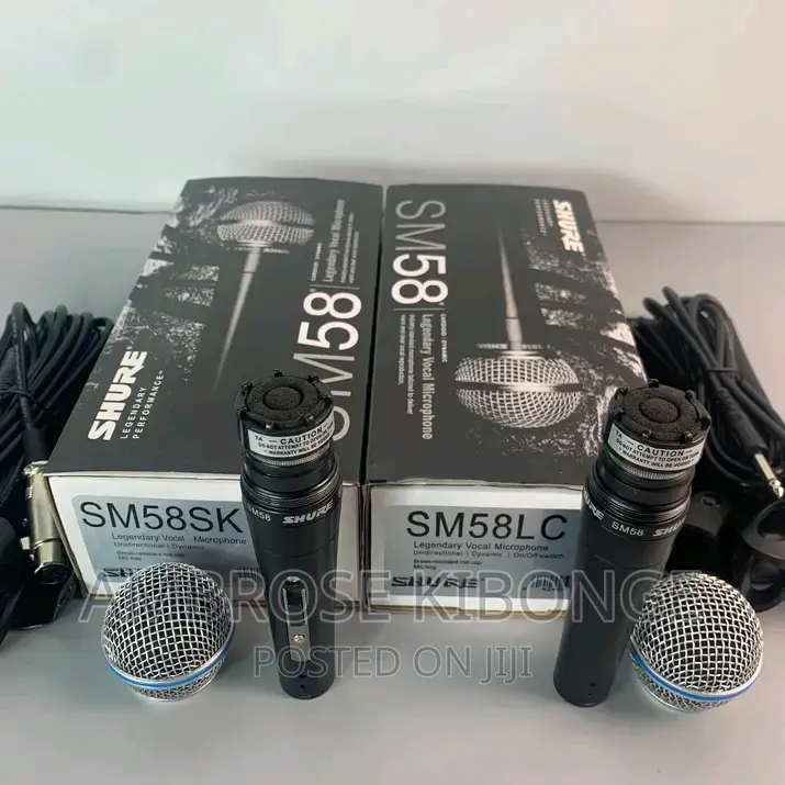 Hand-Held SHURE SM58 Professional Dynamic Microphone - Black