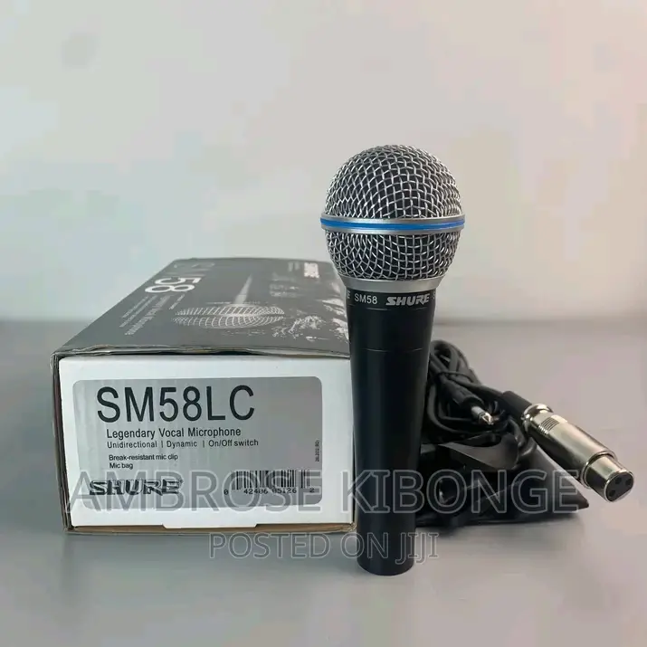 Hand-Held SHURE SM58 Professional Dynamic Microphone - Black