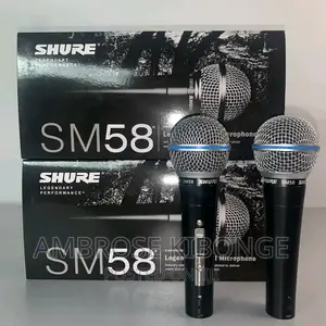 Hand-Held SHURE SM58 Professional Dynamic Microphone - Black
