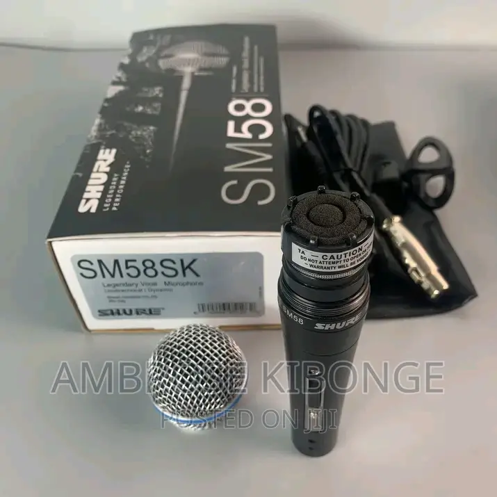Hand-Held SHURE SM58 Professional Dynamic Microphone - Black