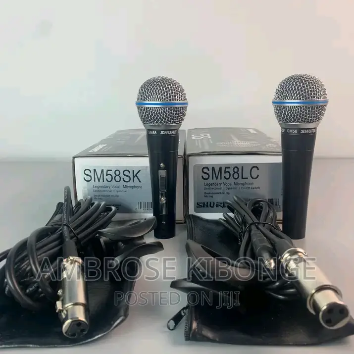 Hand-Held SHURE SM58 Professional Dynamic Microphone - Black