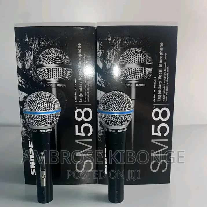 Hand-Held SHURE SM58 Professional Dynamic Microphone - Black