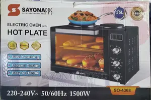 Sayona 35liters Cooker Oven With 2hotplates on Top
