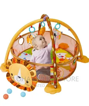 3 in 1 Baby Play Gym With 4 Hanging Toys and Balls