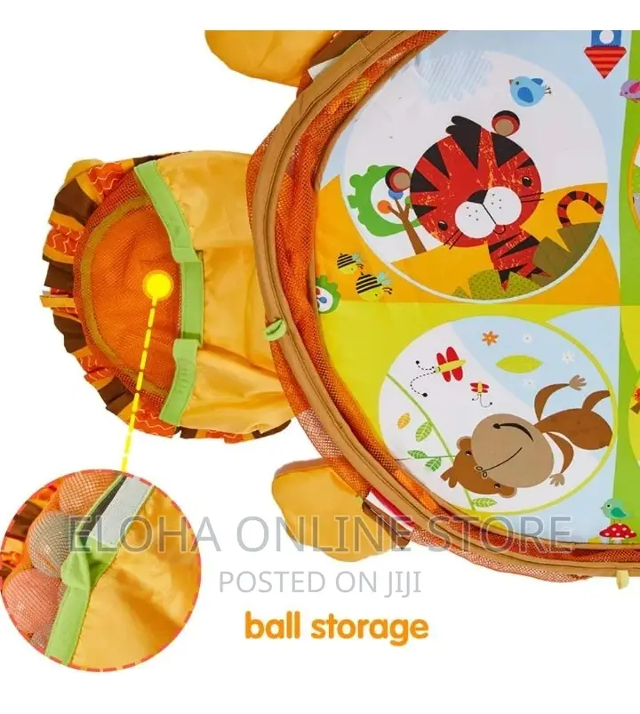 3 in 1 Baby Play Gym With 4 Hanging Toys and Balls