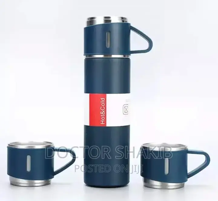 Stainless Steel Thermos Water Bottle Adult Gift Set