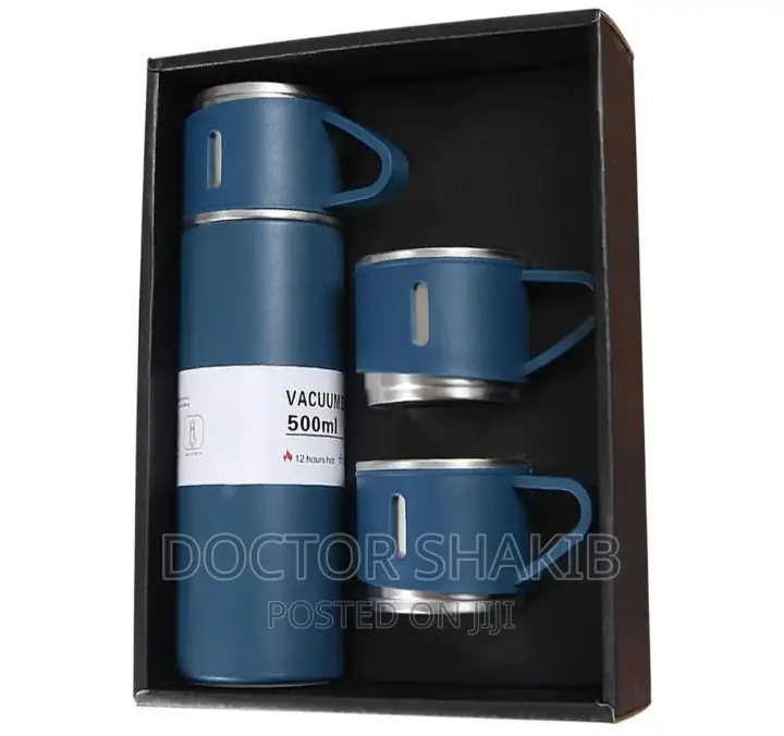 Stainless Steel Thermos Water Bottle Adult Gift Set