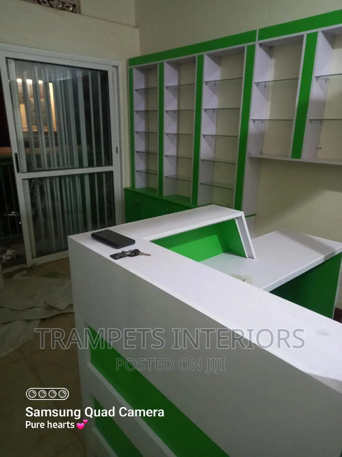 Pharmacy Partitions and Reception Table