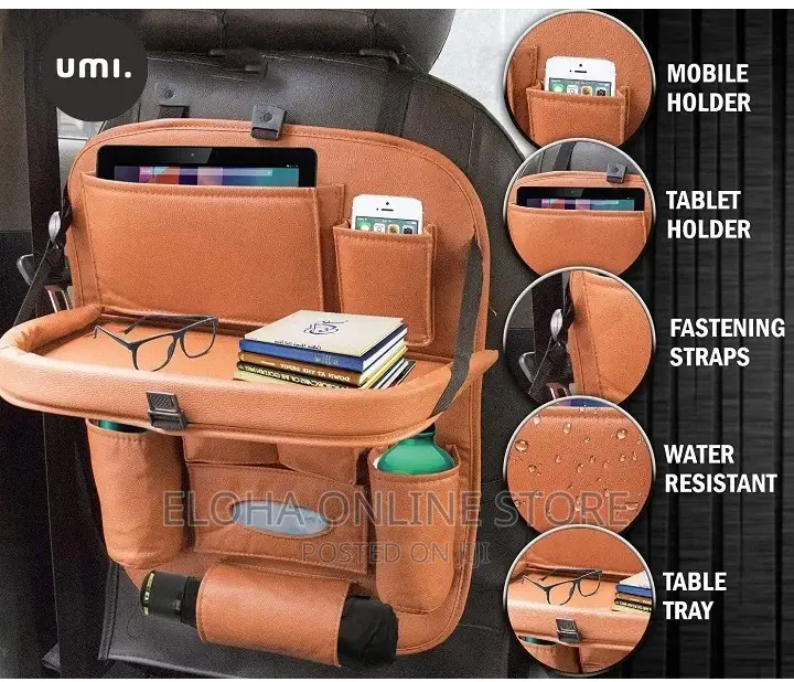 Leather Car Seat Organizer