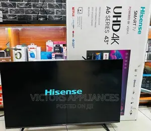 Brand New Hisense 43” A6 Series Uhd4k Smart Tv PWD by Vidaa