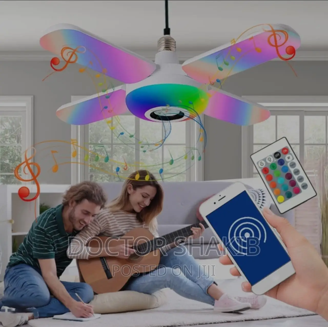 New USB Rechargeable Folding Fan With Led Light