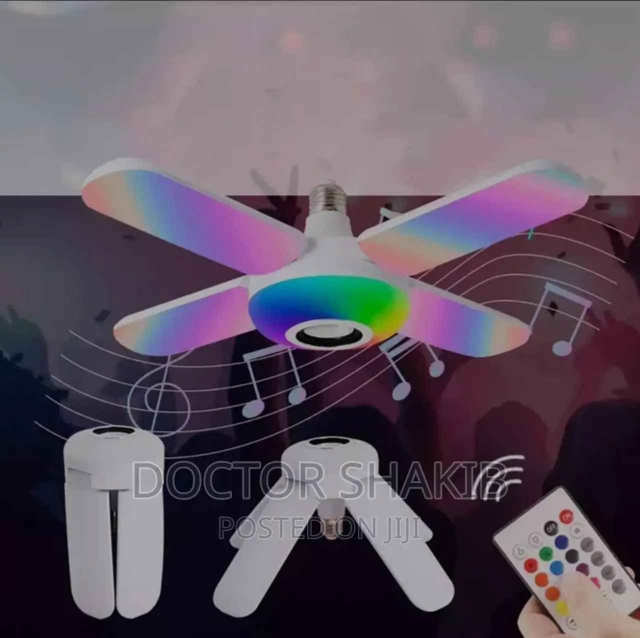 New USB Rechargeable Folding Fan With Led Light