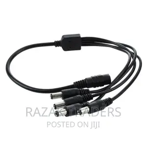 1 To 4 DC Power 4-port Splitter Adapter Cable CCTV Camera