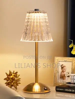 Usb Chargeable Crystal Table Lamp