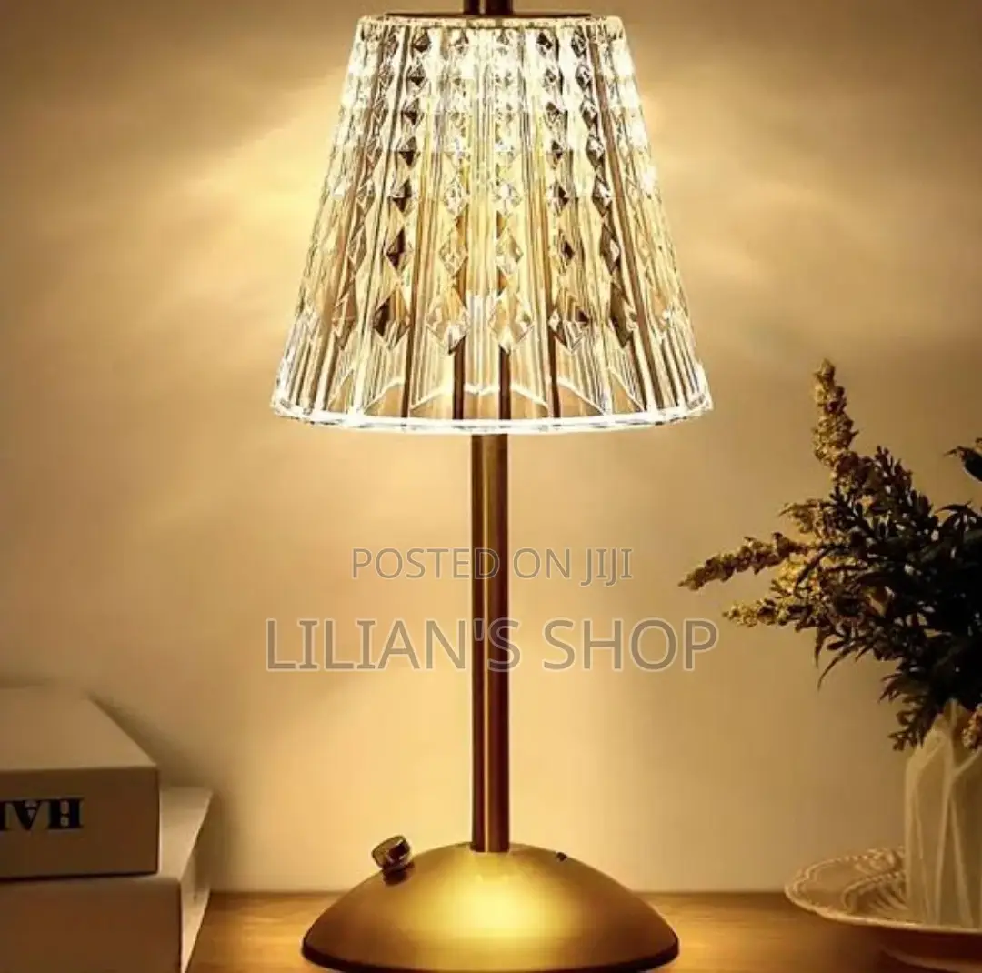 Usb Chargeable Crystal Table Lamp