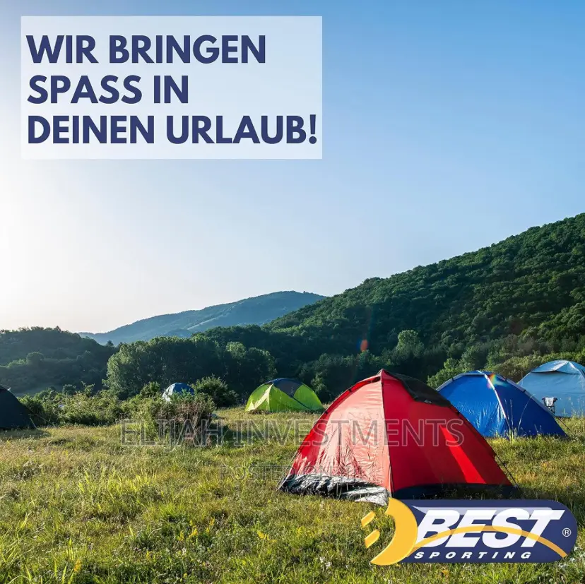 4 People Waterproof Camping Tent With Canopy