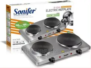 Sonifer Double Electric Hot Plate Cooking Stove Cooker-