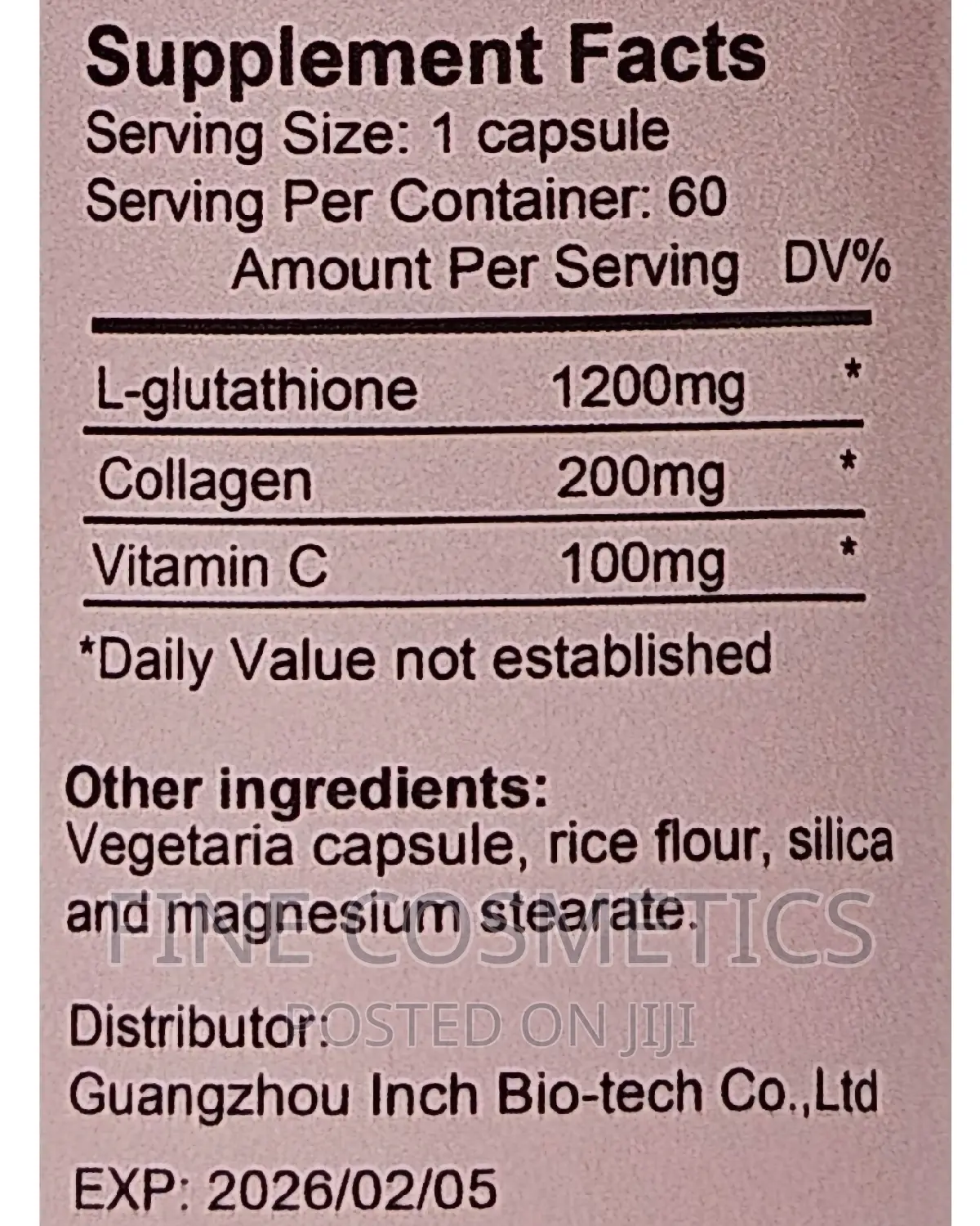 SNOW WHITE Glutathione Skin Brightening Capsules With Vit C