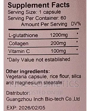 SNOW WHITE Glutathione Skin Brightening Capsules With Vit C