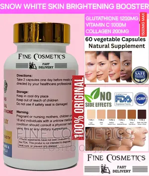 SNOW WHITE Glutathione Skin Brightening Capsules With Vit C