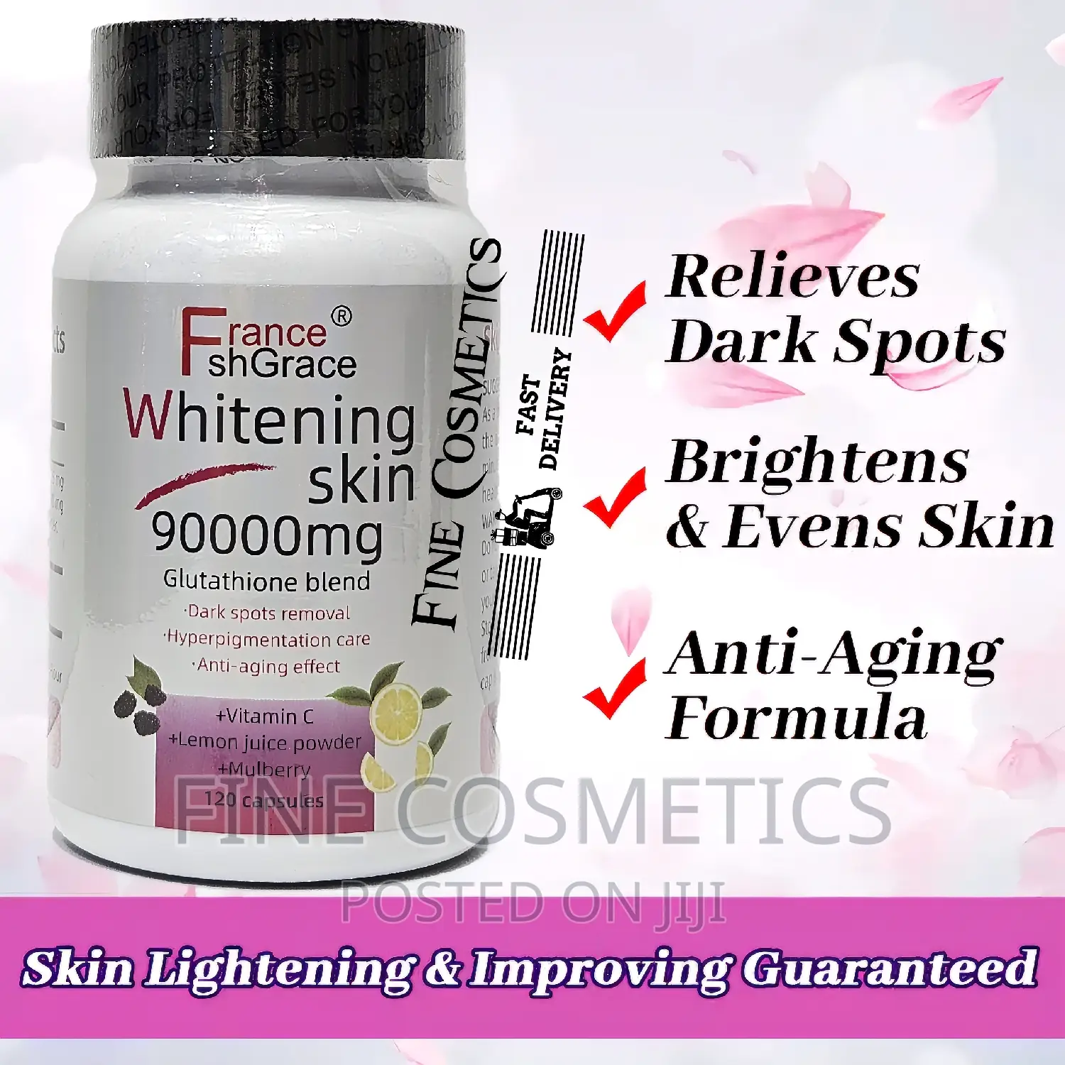 Effective Skin Whitening Glutathione Pills Wiz Vitamin C.120