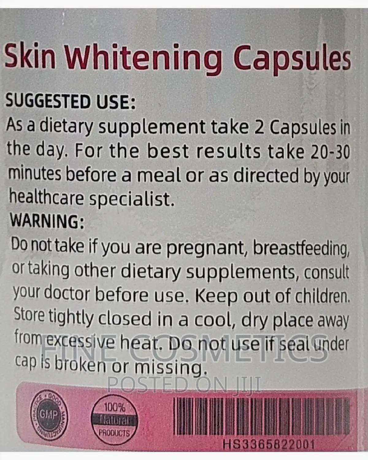 Effective Skin Whitening Glutathione Pills Wiz Vitamin C.120