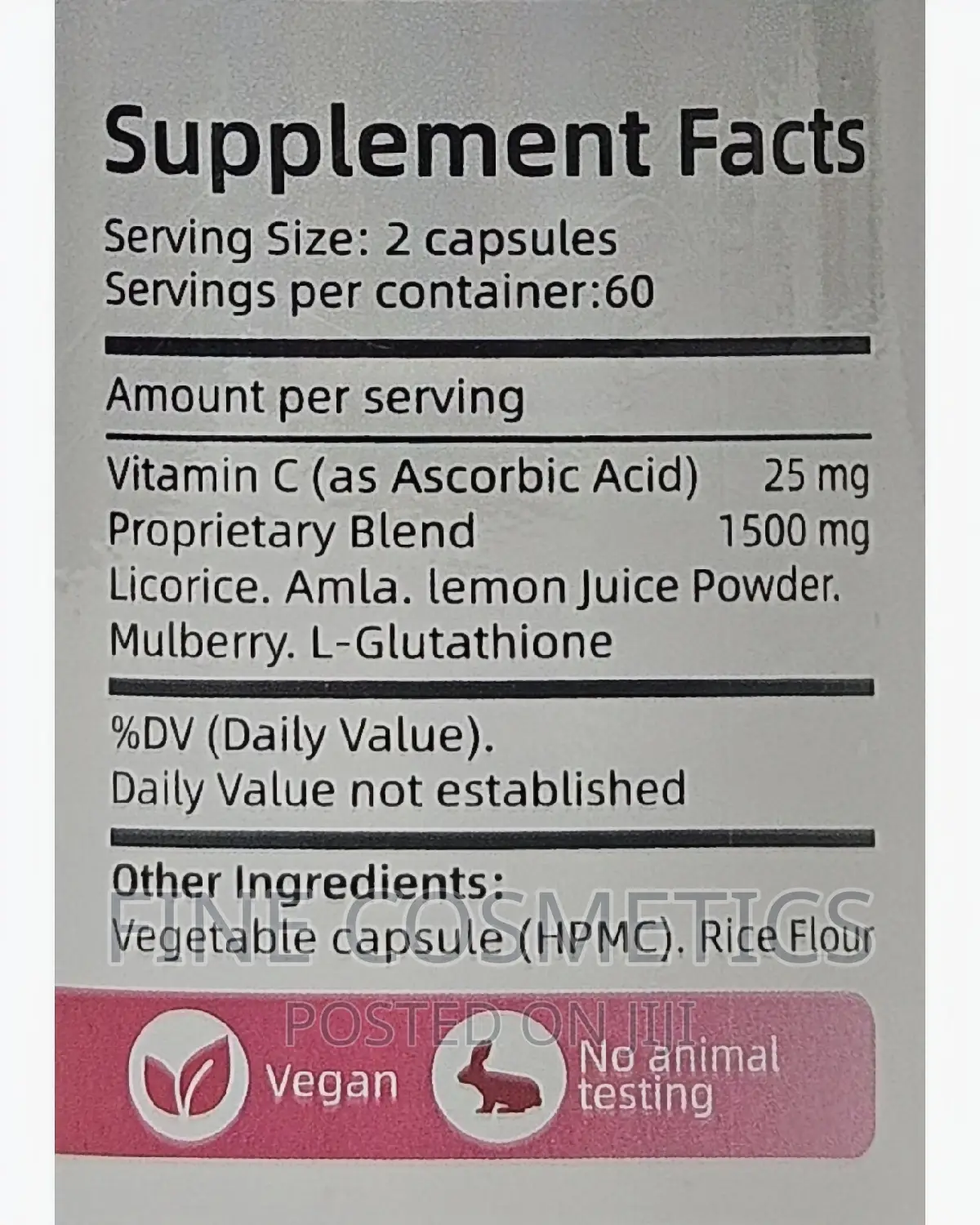 Effective Skin Whitening Glutathione Pills Wiz Vitamin C.120