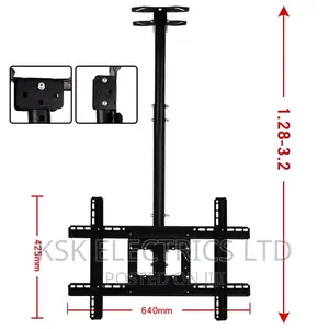 TV Ceiling Mount Bracket Fits 32-70 Inch Adjustable Height