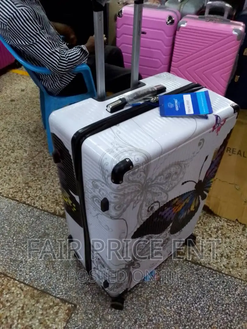 Vip Travelling Adventure Suitcase. Large.( White)