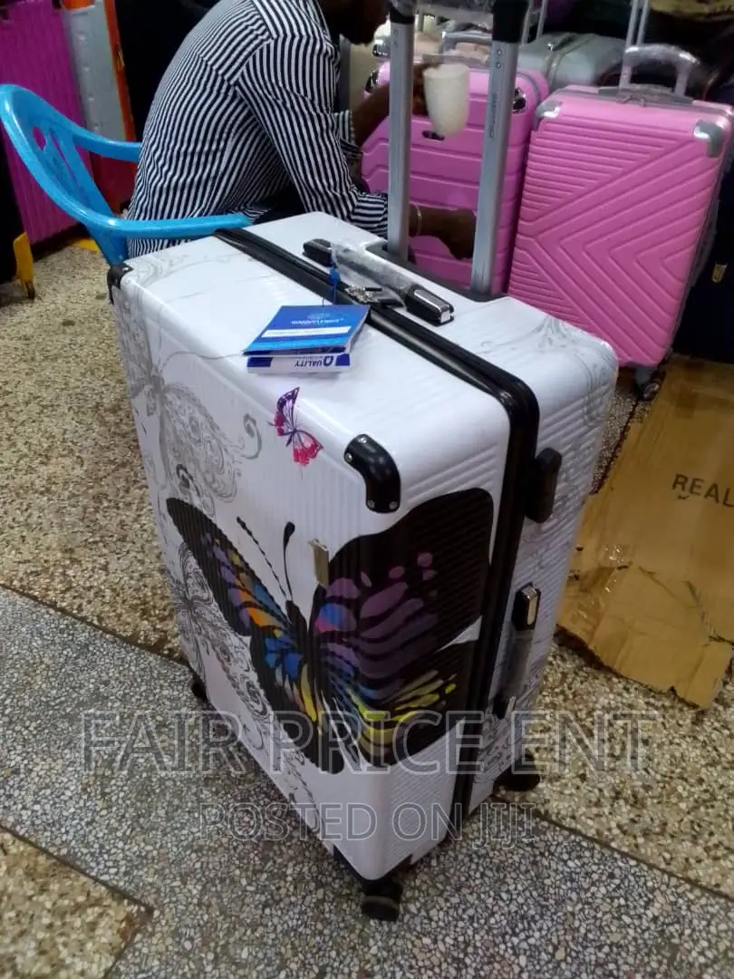Vip Travelling Adventure Suitcase. Large.( White)