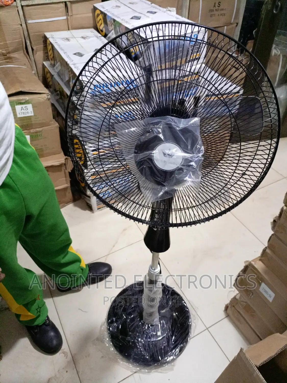 Skytech Stand Fans Black