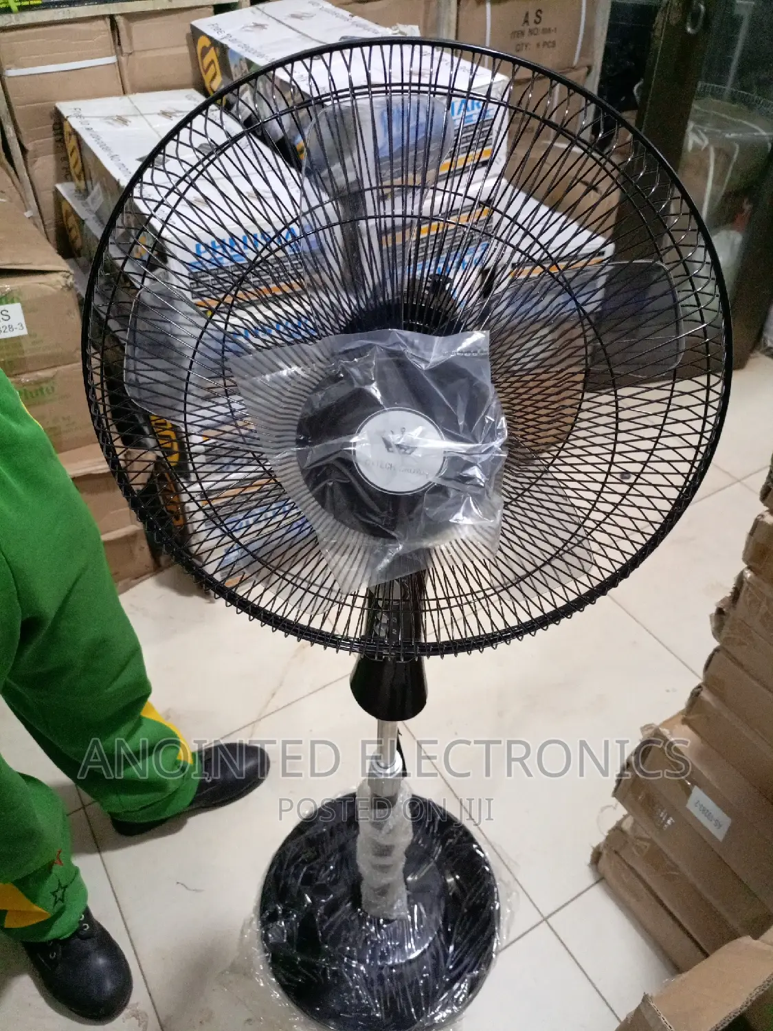 Skytech Stand Fans Black
