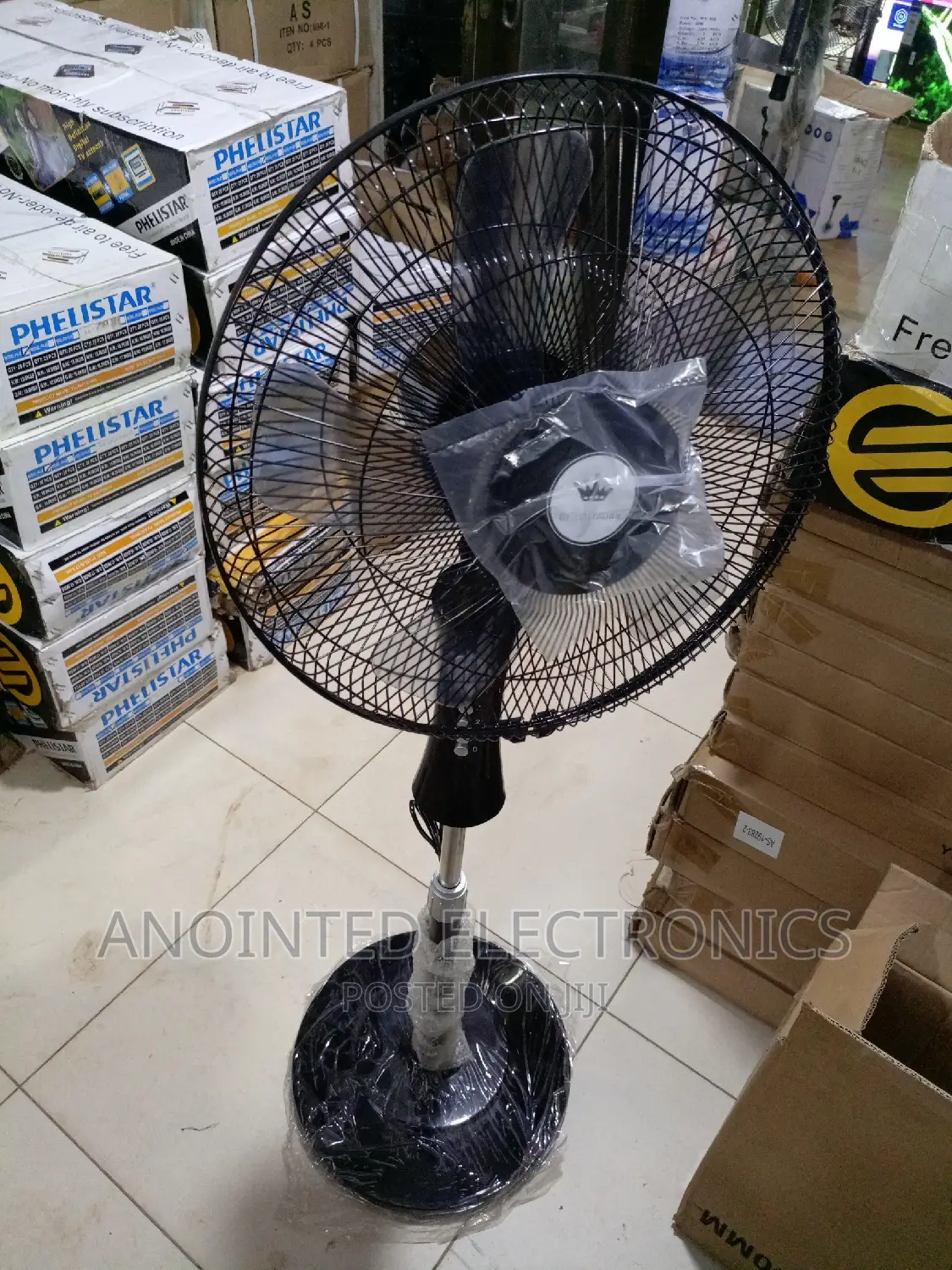 Skytech Stand Fans Black