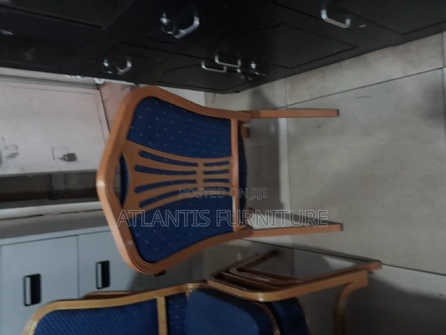 Blue and Gold Conference Chairs