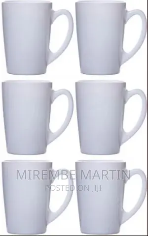 Luminarc 6 Pieces of Luminarc Plain Tea Coffee Mug Cups -