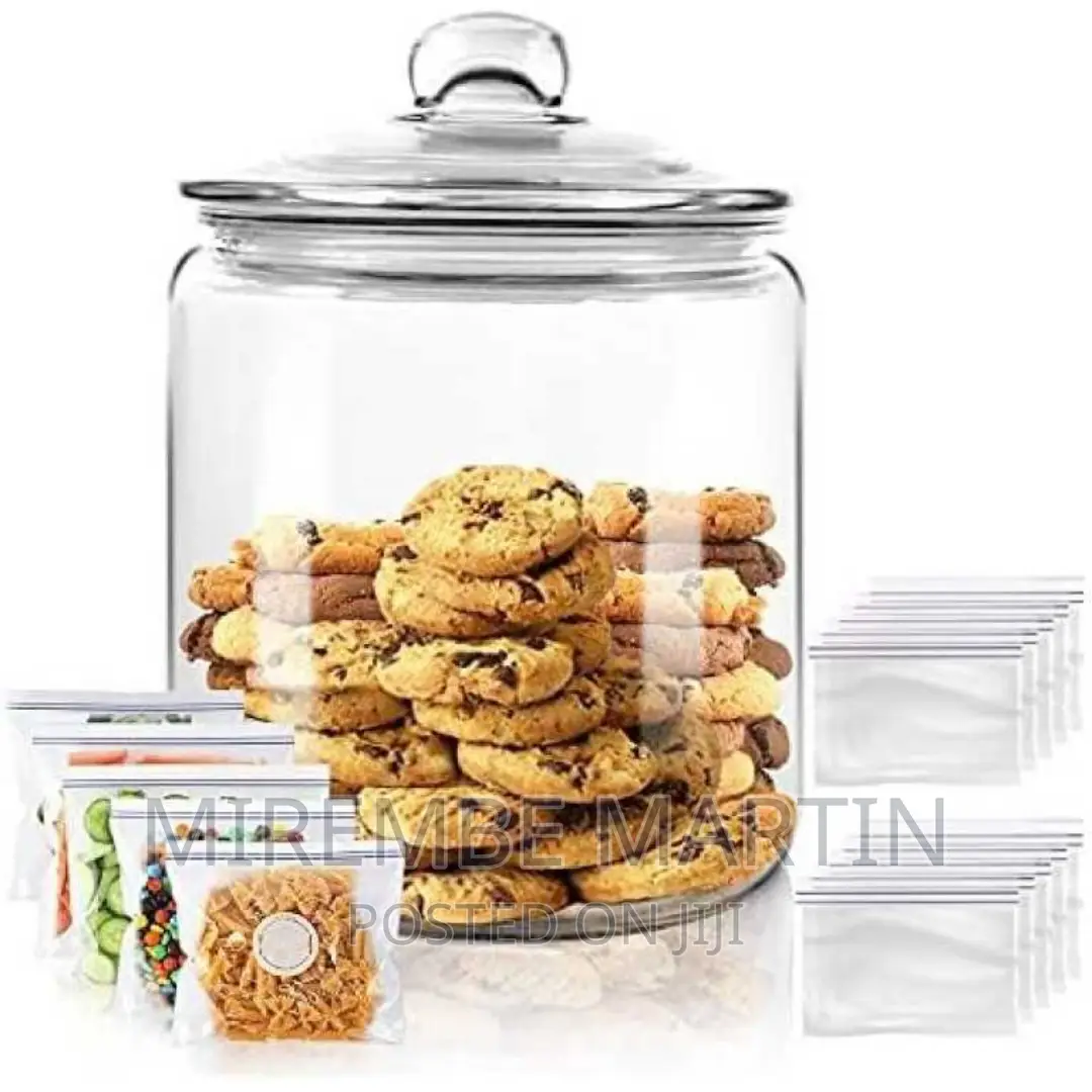6L Airtight Glass Sweet Cookie Candy Jar