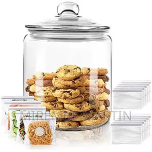 6L Airtight Glass Sweet Cookie Candy Jar