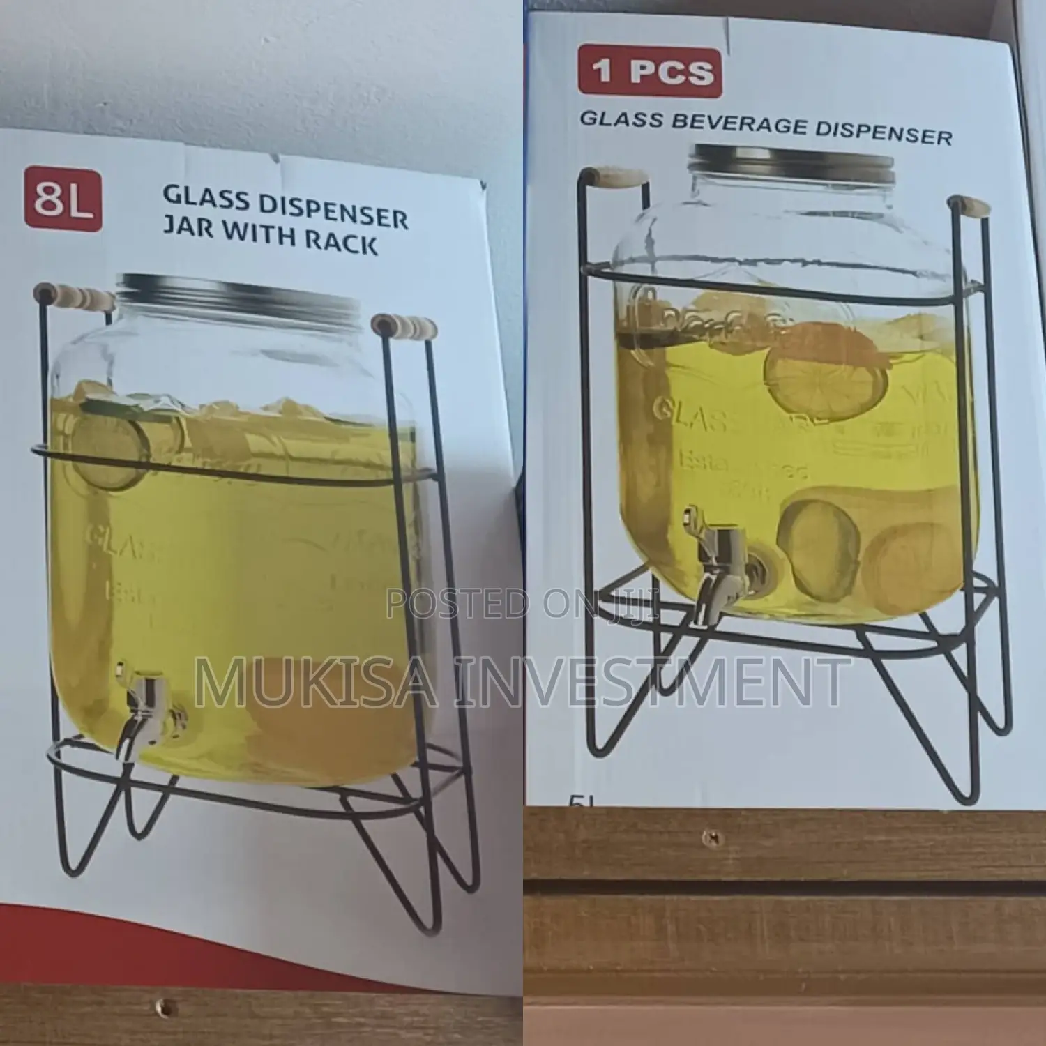 Glass Juice Dispenser