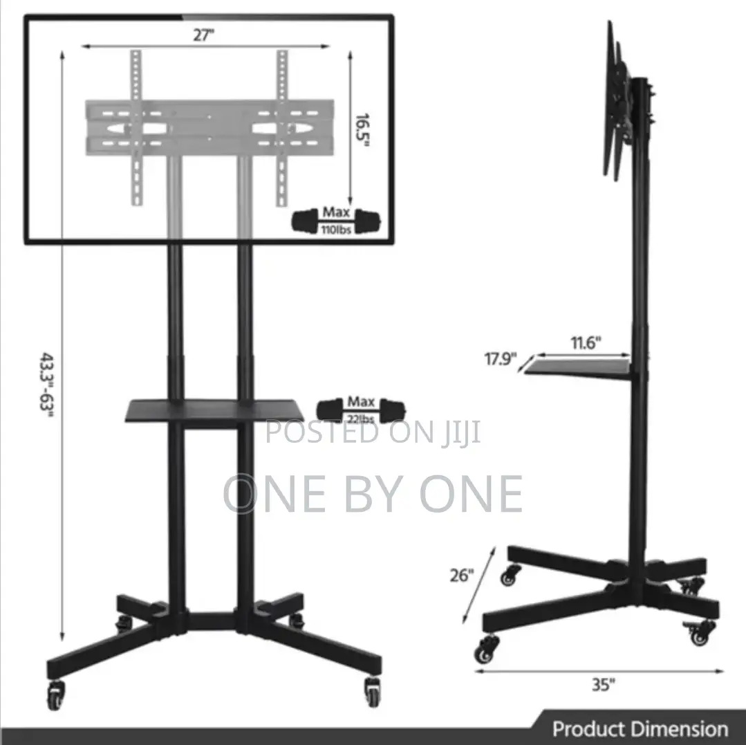 Mobile TV Stand Rolling for Exhibition and Conferences