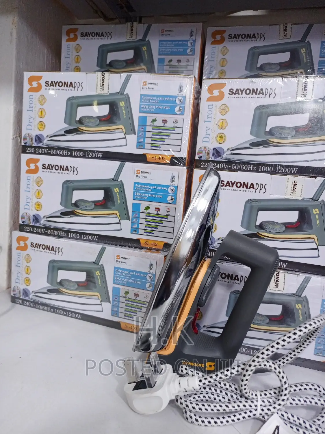 Sayona Flat Dry Iron 3 Plug
