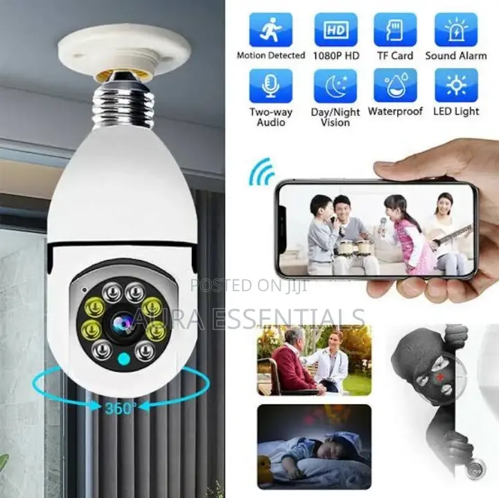 Light Bulb Security Hidden Bulb Camera