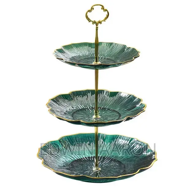 3 Layer Cake Dessert Stand Fruit Plate