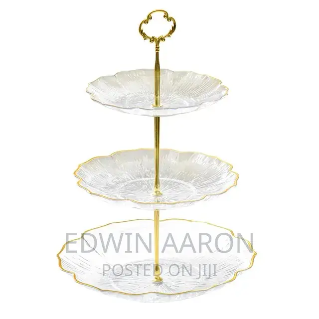 3 Layer Cake Dessert Stand Fruit Plate